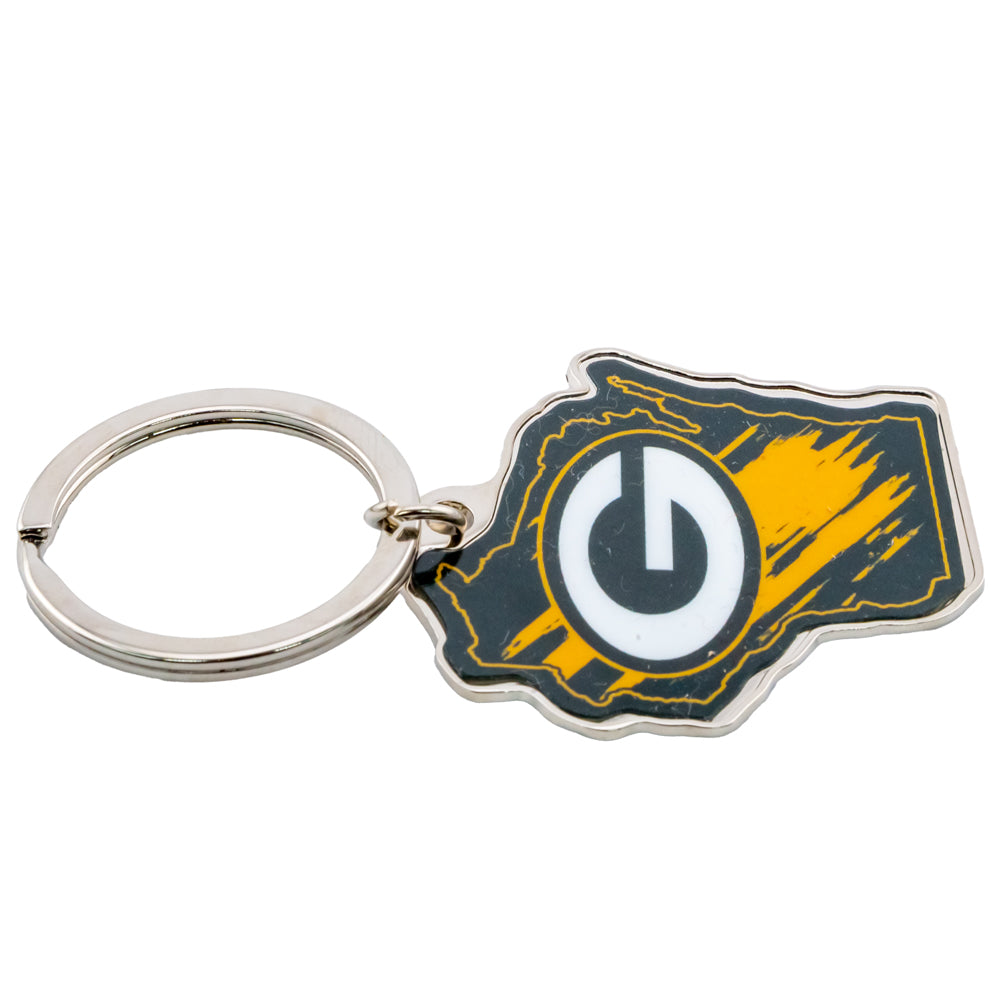 Official Green Bay Packers State Shape Keyring