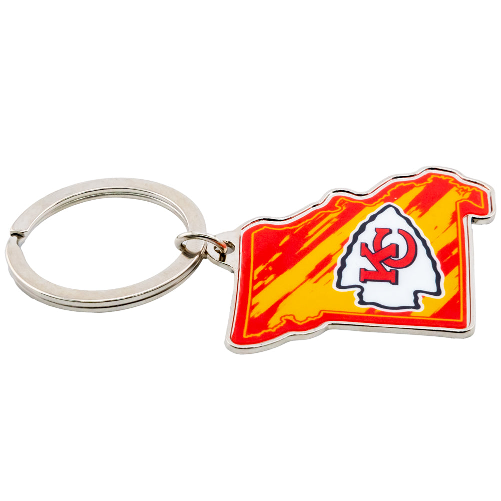 Official Kansas City Chiefs State Shape Keyring