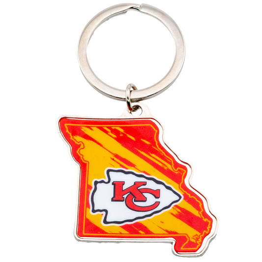 Official Kansas City Chiefs State Shape Keyring