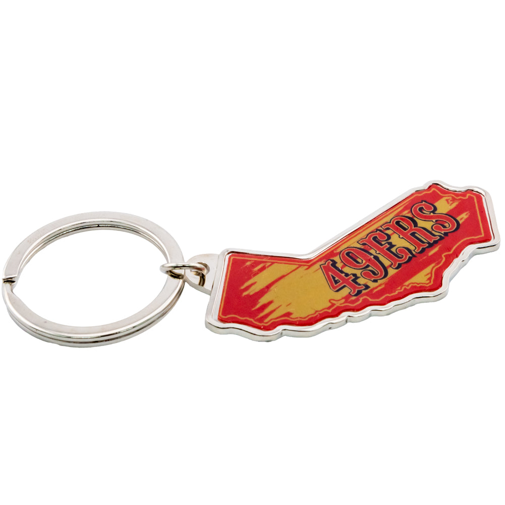 Official San Francisco 49ers State Shape Keyring