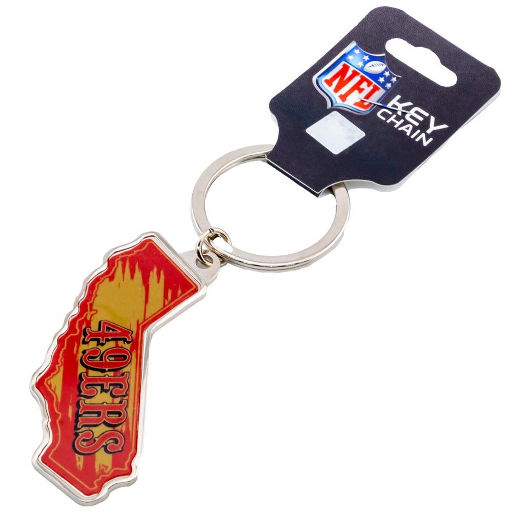 Official San Francisco 49ers State Shape Keyring