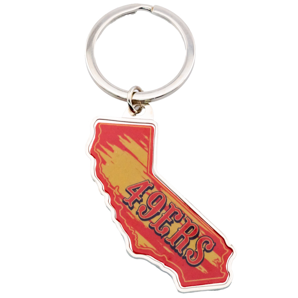 Official San Francisco 49ers State Shape Keyring