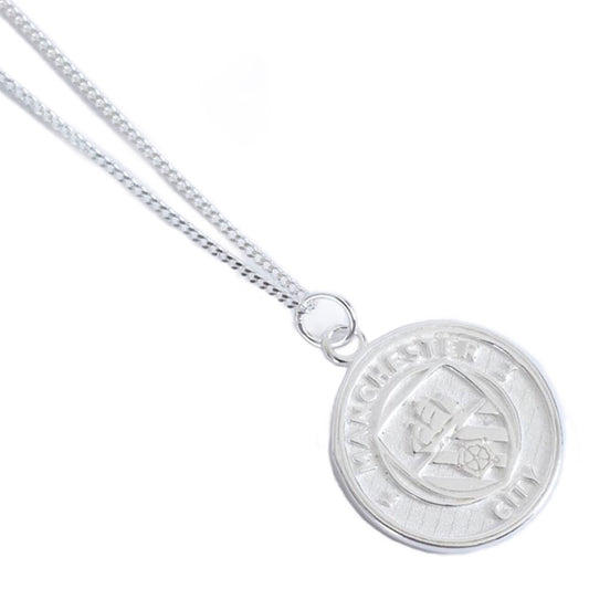 Official Manchester City FC Sterling Silver Pendant & Chain