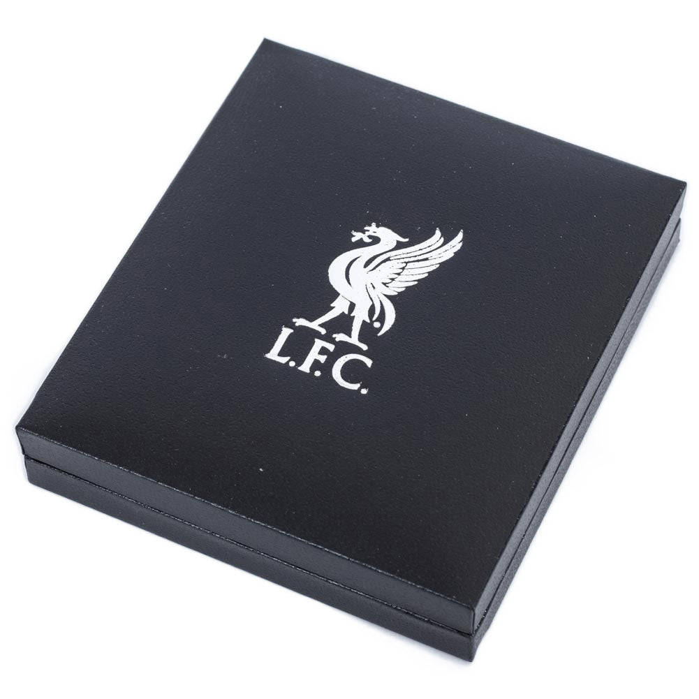 Official Liverpool FC 18ct Gold Plated on Silver Crest Pendant & Chain