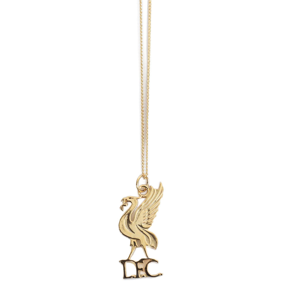 Official Liverpool FC 18ct Gold Plated on Silver Liverbird Pendant & Chain