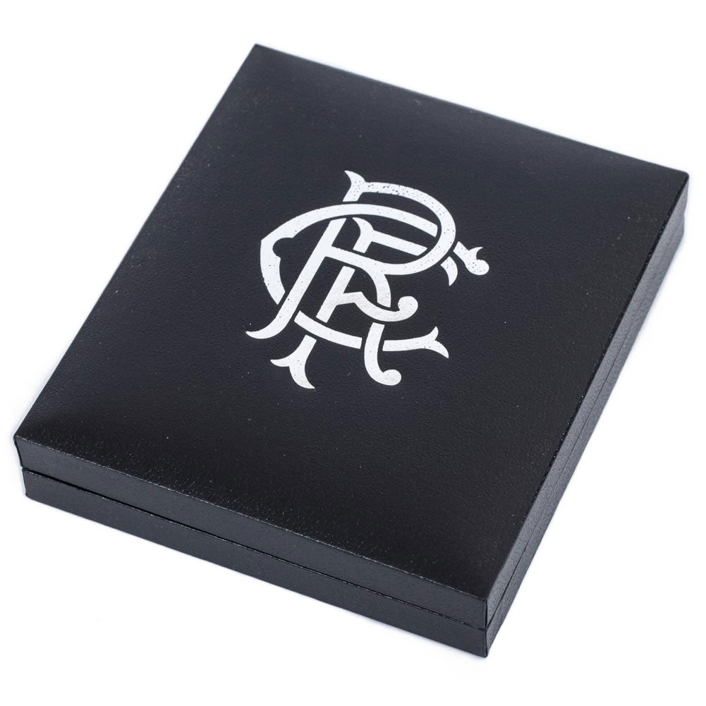 Official Rangers FC 18ct Gold Plated on Silver Pendant & Chain