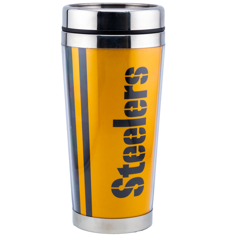 Official Pittsburgh Steelers Full Wrap Travel Mug