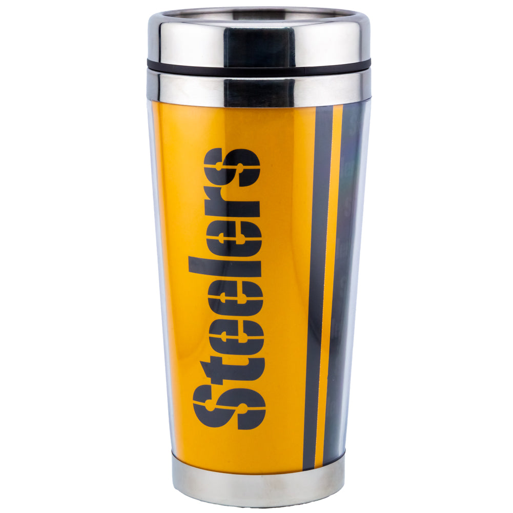 Official Pittsburgh Steelers Full Wrap Travel Mug