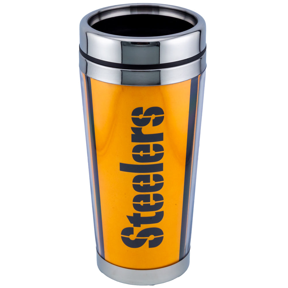 Official Pittsburgh Steelers Full Wrap Travel Mug