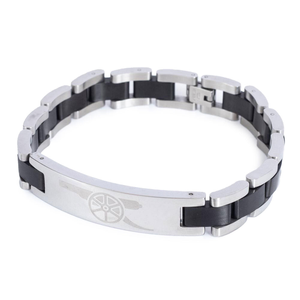 Official Arsenal FC Black Inlay Bracelet