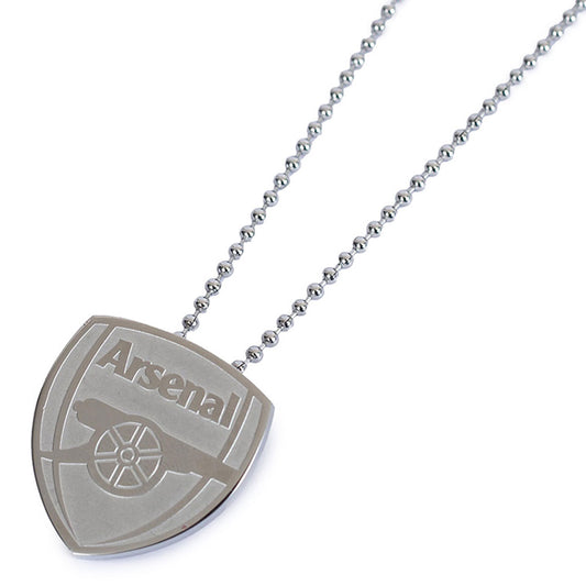 Official Arsenal FC Stainless Steel Large Pendant & Chain