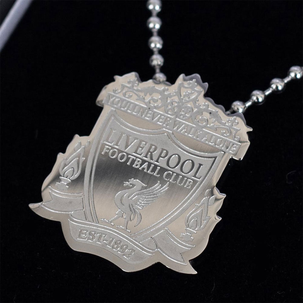 Official Liverpool FC Stainless Steel Large Pendant & Chain