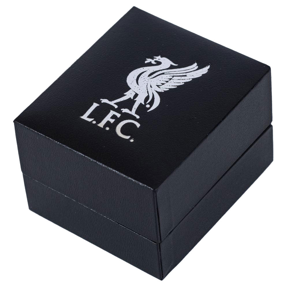 Official Liverpool FC Sterling Silver Split Shank Ring Medium