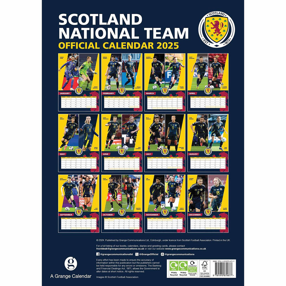 Official Scottish FA A3 Calendar 2025