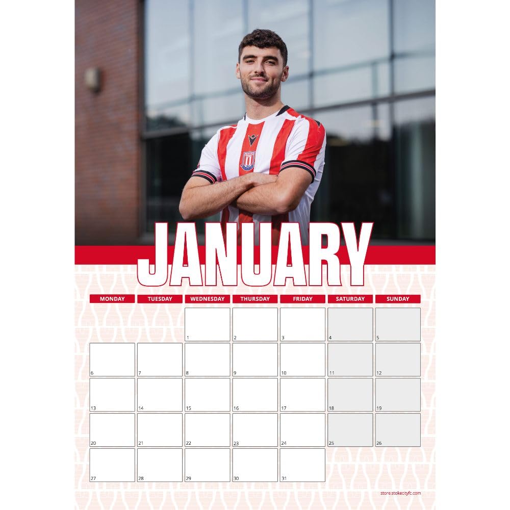 Official Stoke City FC A3 Calendar 2025