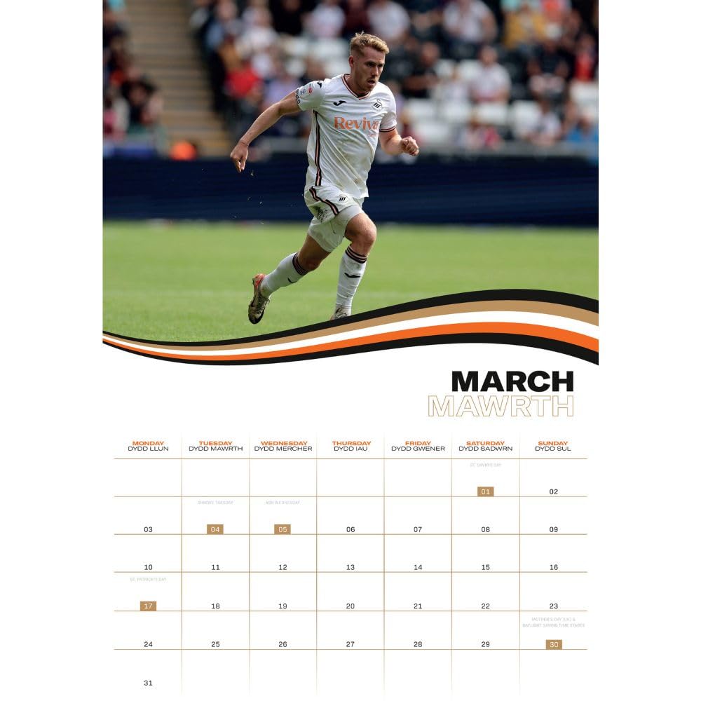 Official Swansea City AFC A3 Calendar 2025