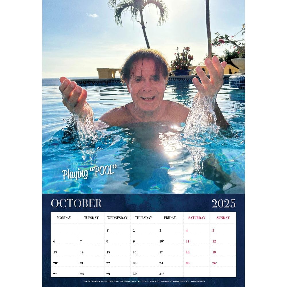 Official Cliff Richard A3 Calendar 2025