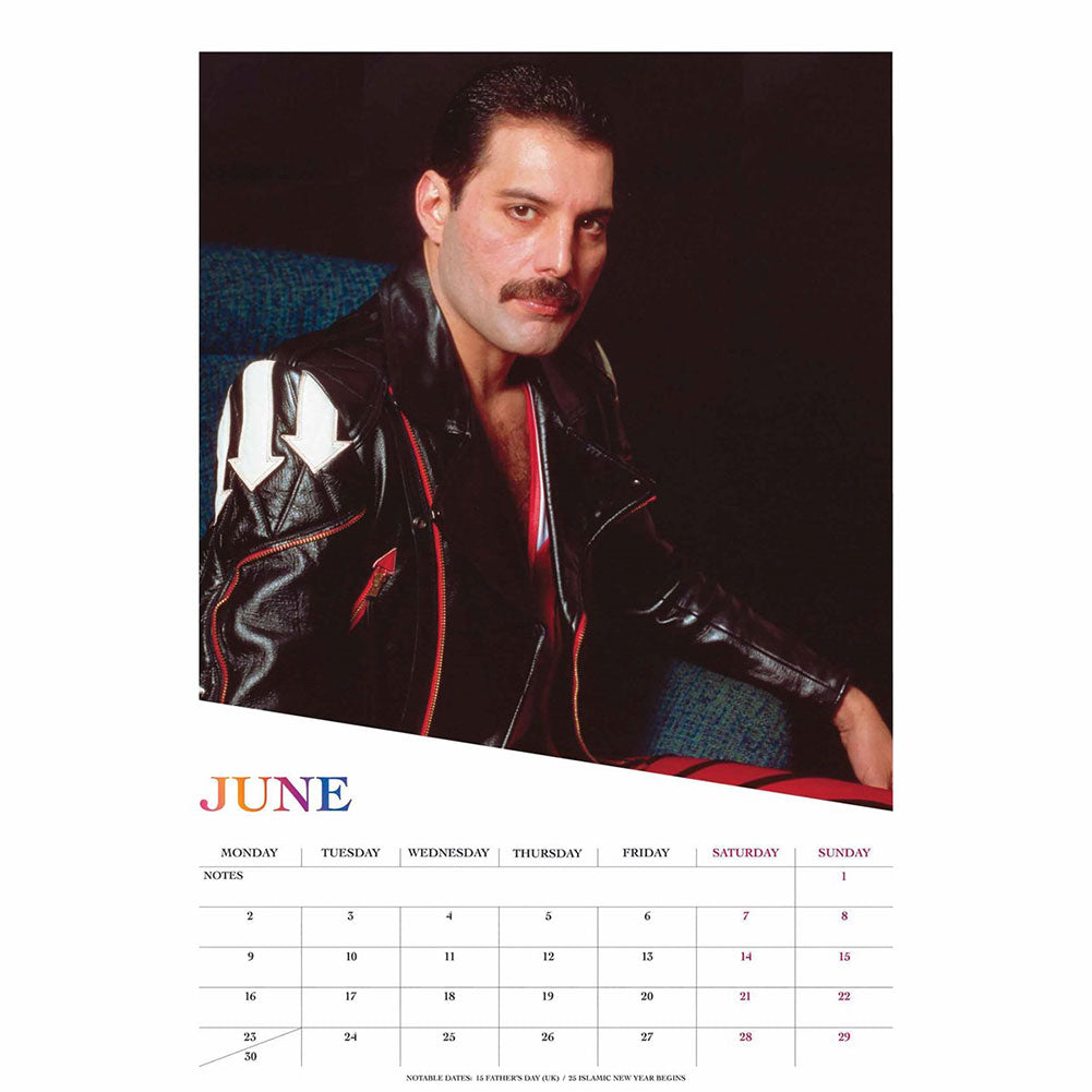 Official Freddie Mercury A3 Calendar 2025