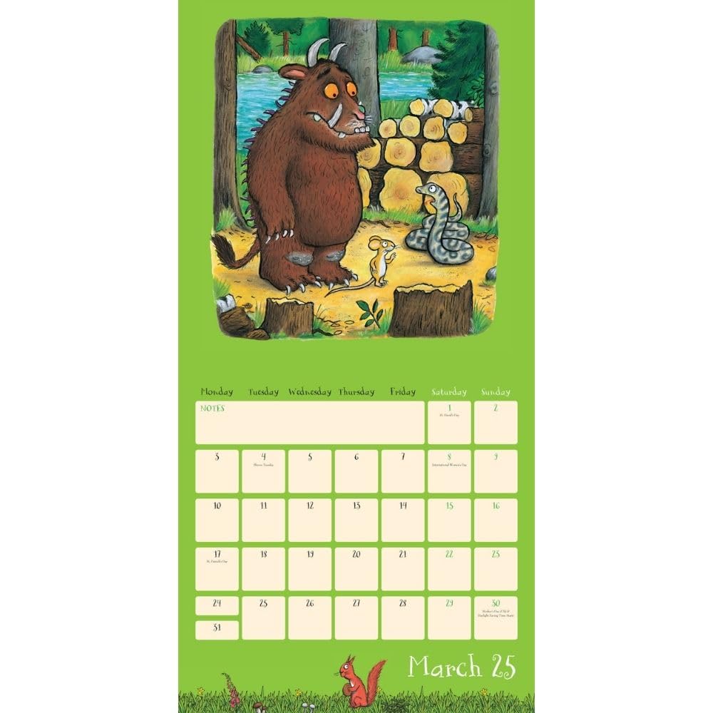 Official The Gruffalo Square Calendar 2025