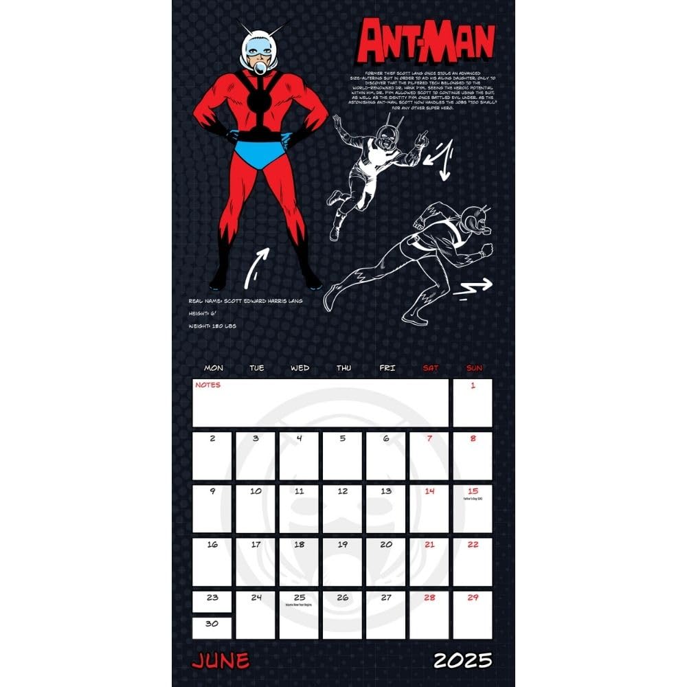 Official Marvel Comics Square Calendar 2025