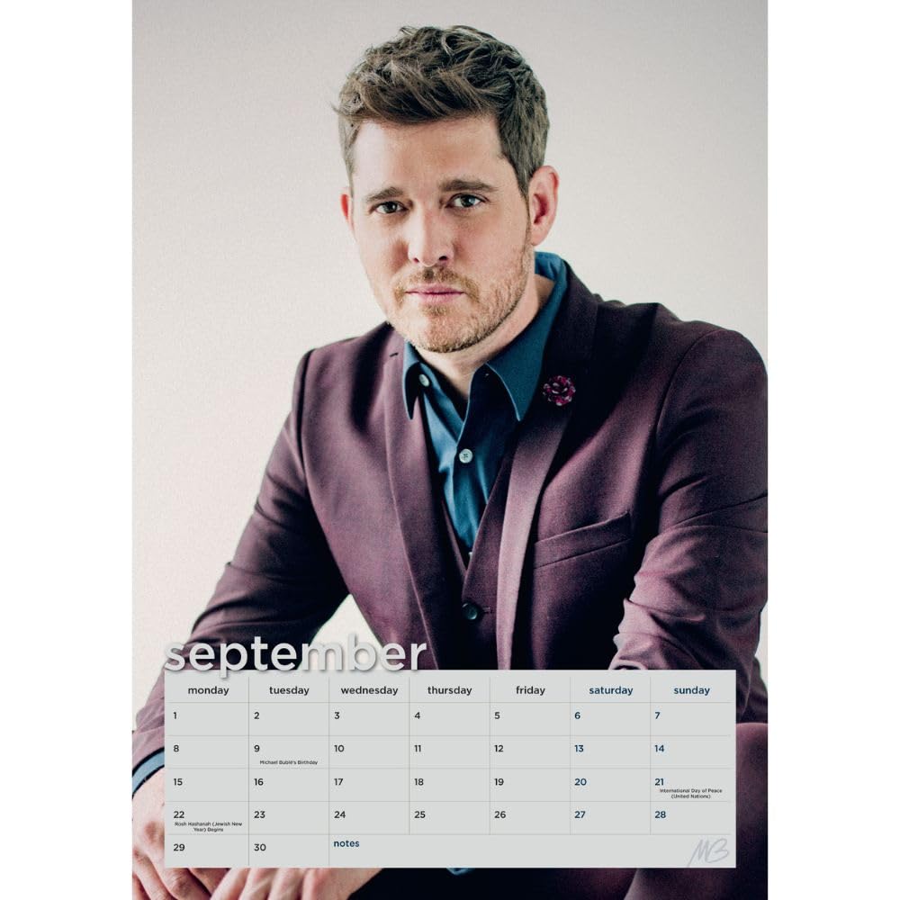 Official Michael Buble A3 Calendar 2025