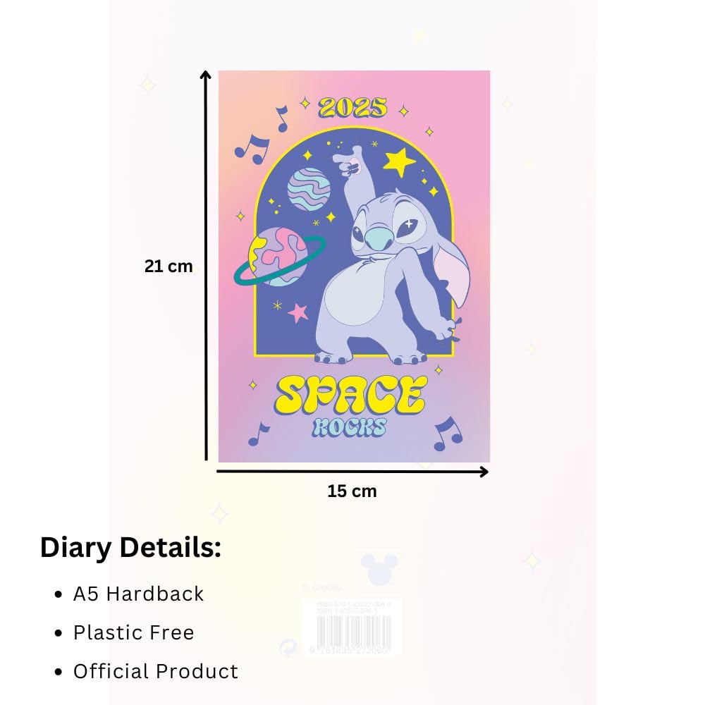 Official Lilo & Stitch A5 Diary 2025