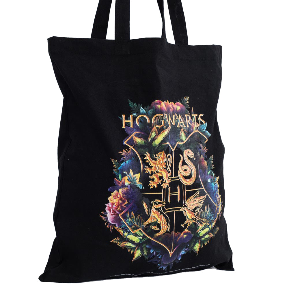 Official Harry Potter Hogwarts Crest Canvas Tote Bag