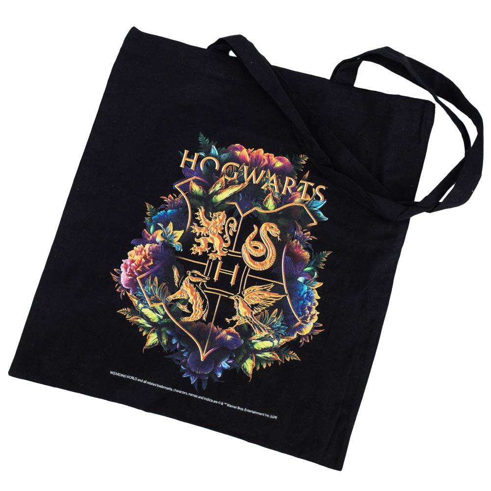 Official Harry Potter Hogwarts Crest Canvas Tote Bag