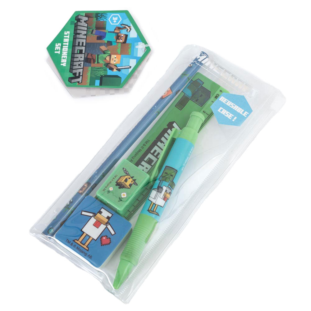 Official Minecraft 5pc Stationery Set