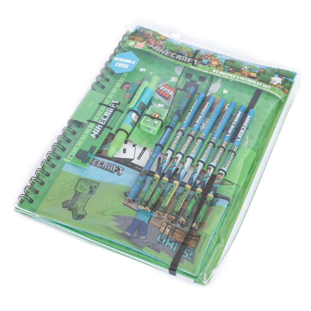 Official Minecraft Bumper Stationery Set