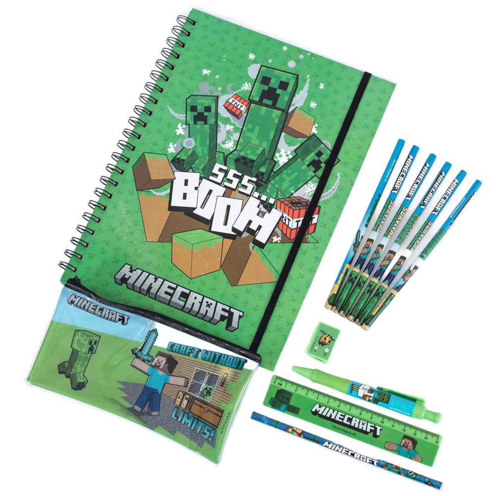 Official Minecraft Bumper Stationery Set