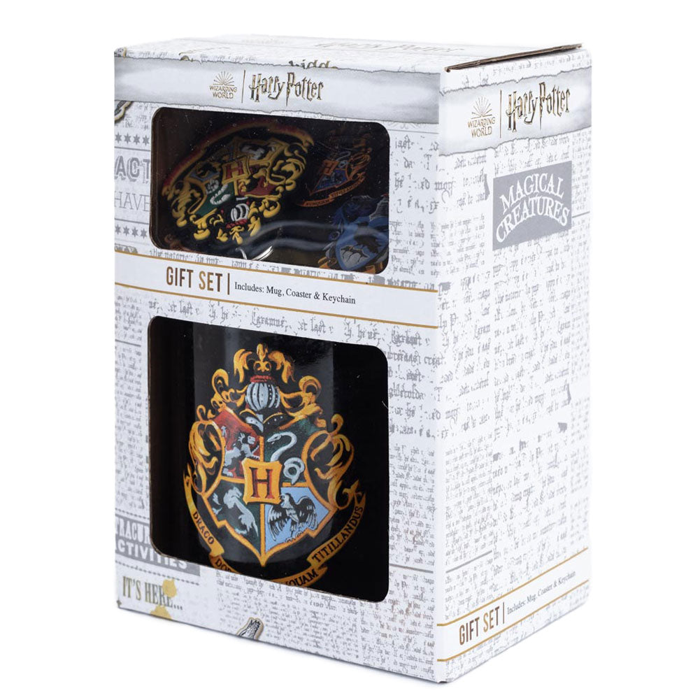 Official Harry Potter Colourful Crest Mug & Coaster Set