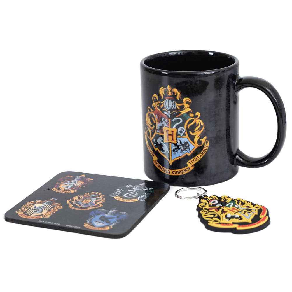 Official Harry Potter Colourful Crest Mug & Coaster Set