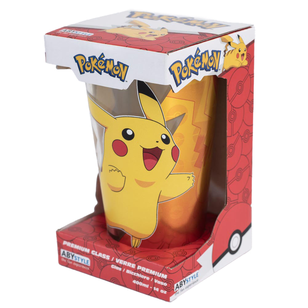 Official Pokemon Pikachu Premium Large Glass