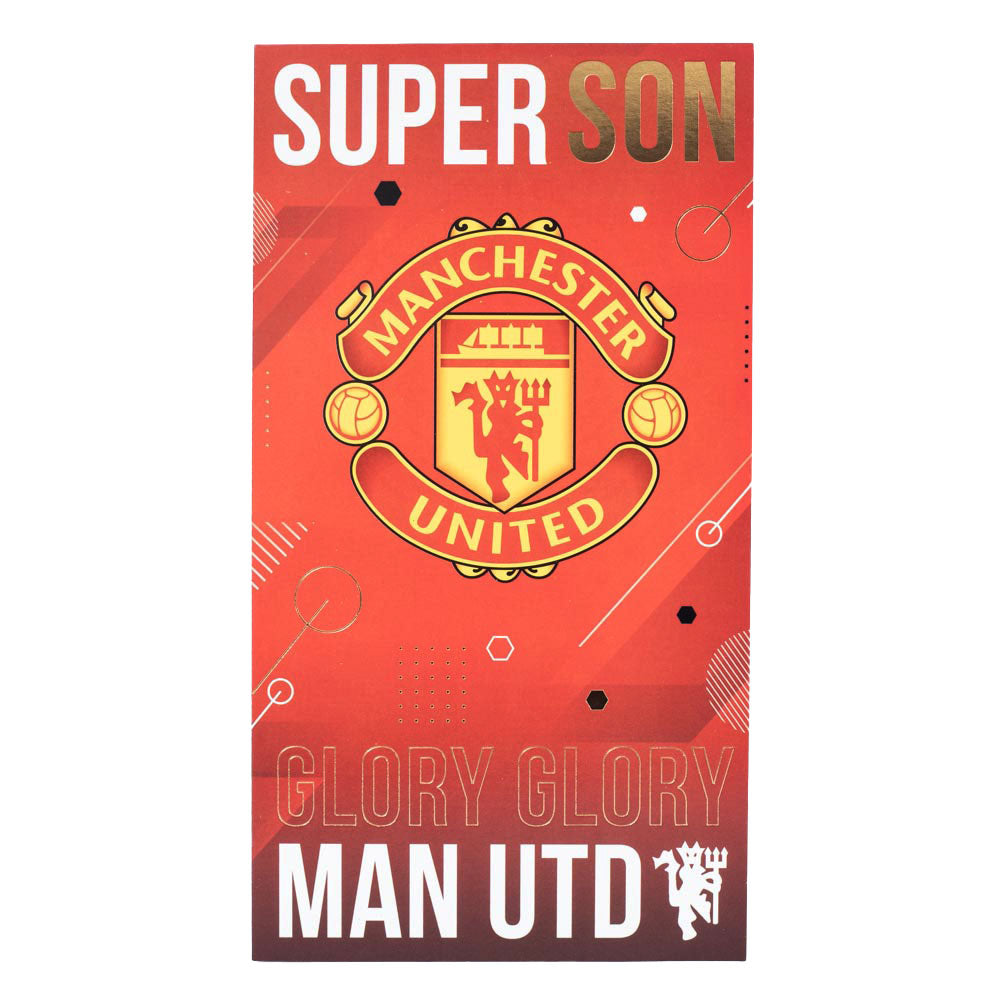 Official Manchester United FC Super Son Birthday Card