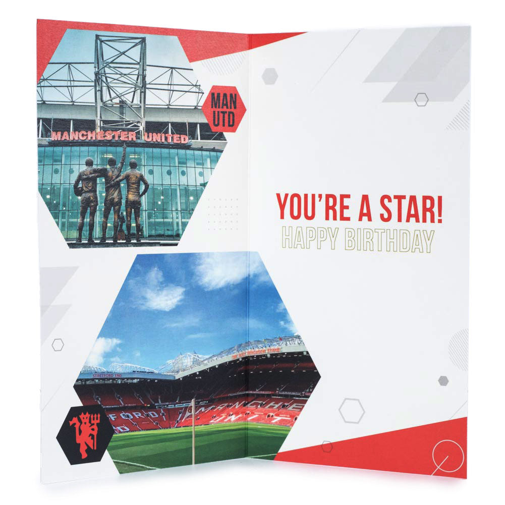 Official Manchester United FC Super Son Birthday Card