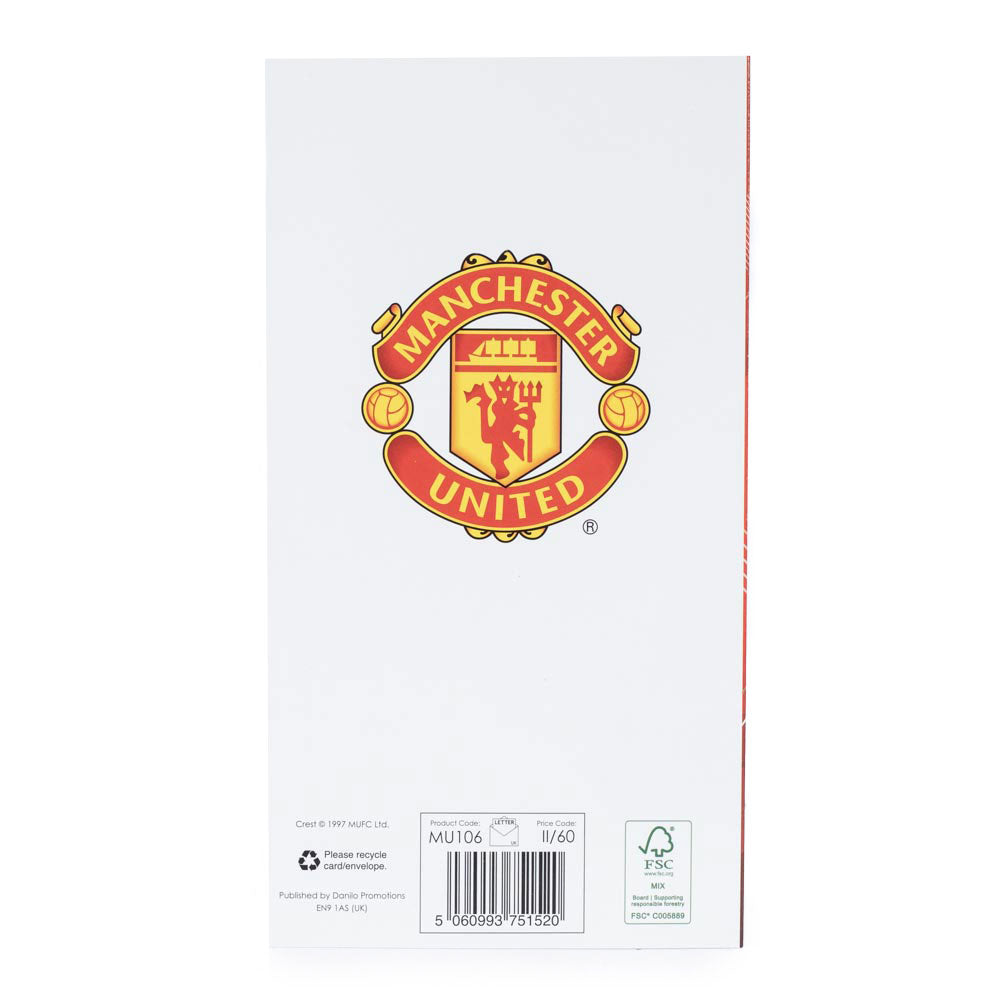 Official Manchester United FC Super Son Birthday Card