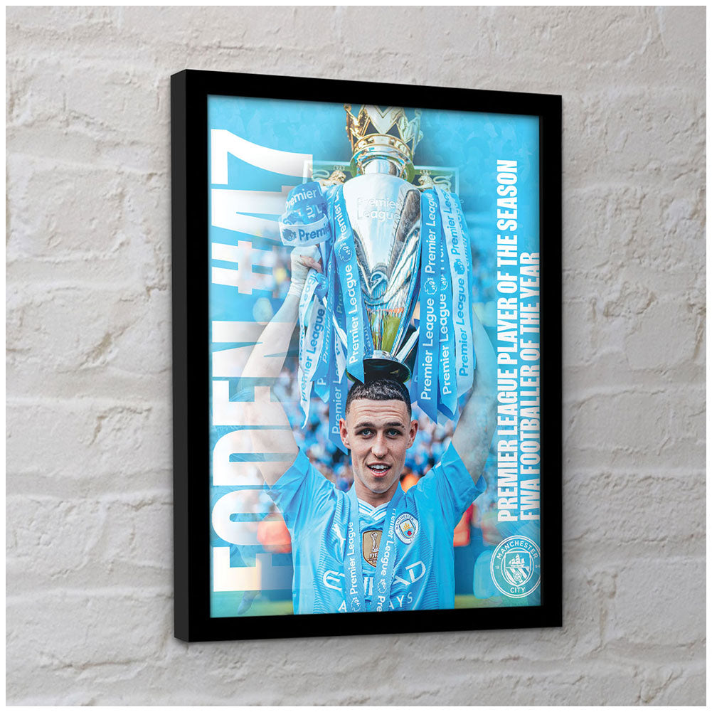 Official Manchester City FC Foden Framed Picture 16 x 12