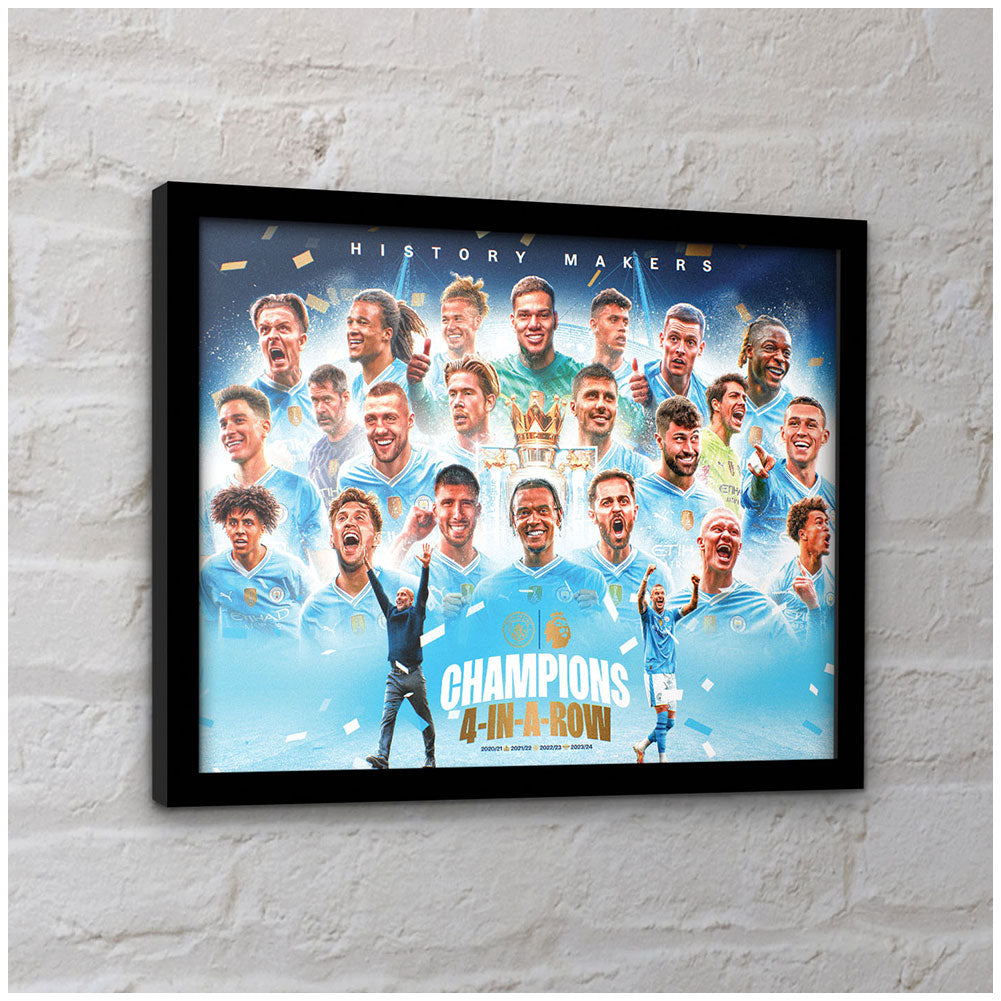 Official Manchester City FC Premier League Champions Framed Picture 16 x 12