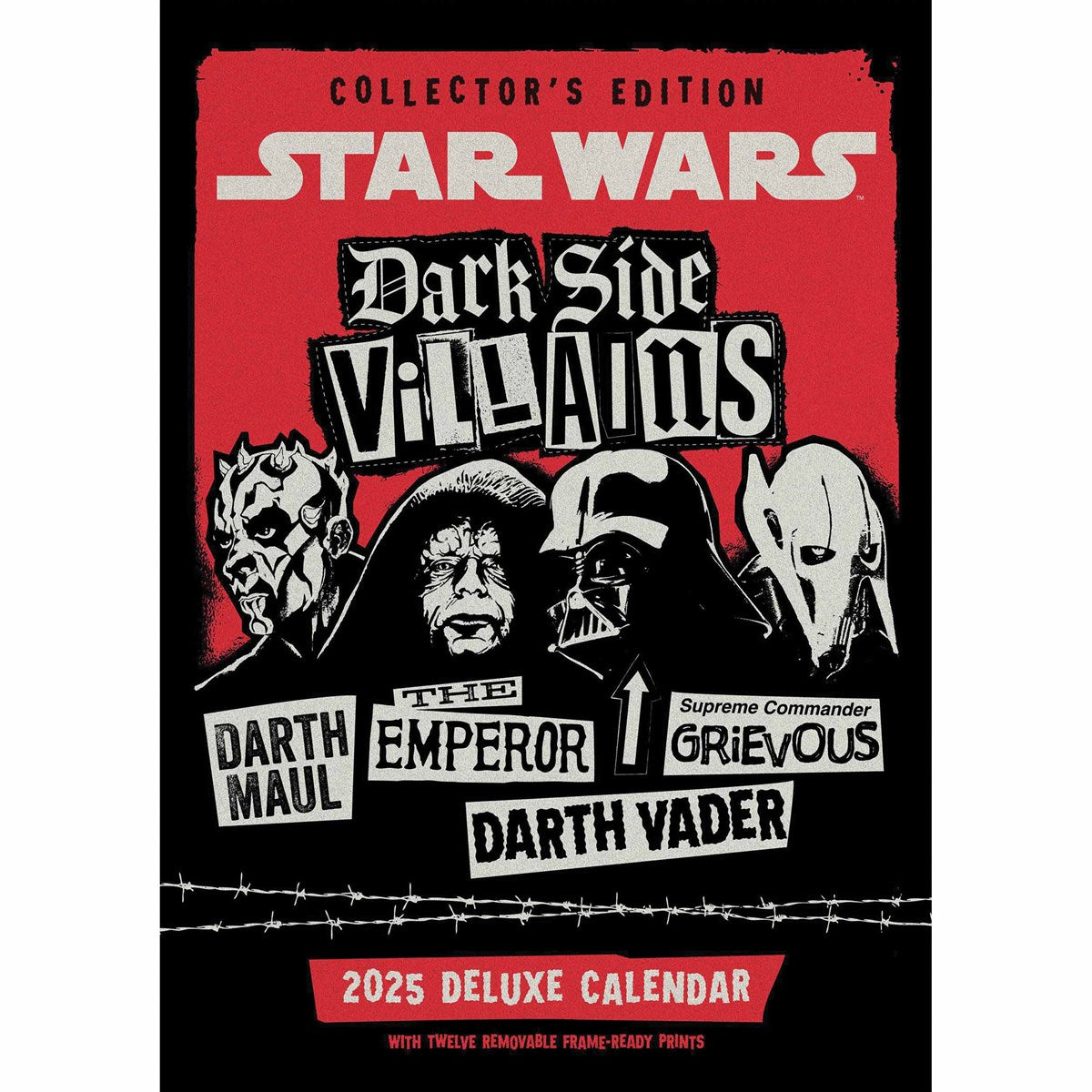 Official Star Wars Dark Side Deluxe Calendar 2025