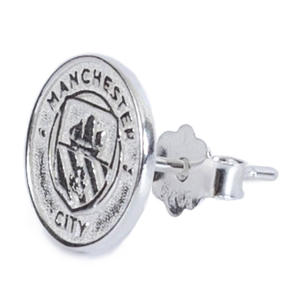 Official Manchester City FC Sterling Silver Stud Earring