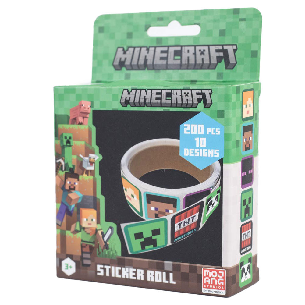 Official Minecraft 200pc Sticker Box