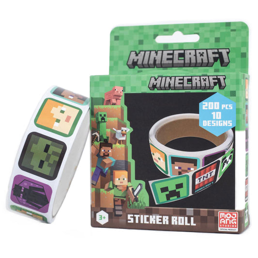 Official Minecraft 200pc Sticker Box