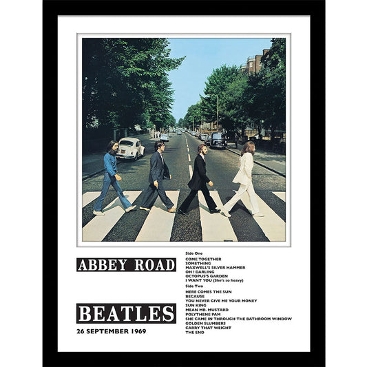 Official The Beatles Abbey Road Framed Collector Print