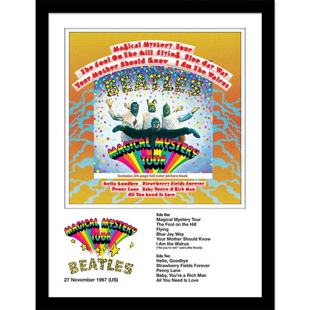 Official The Beatles Magical Mystery Tour Framed Collector Print