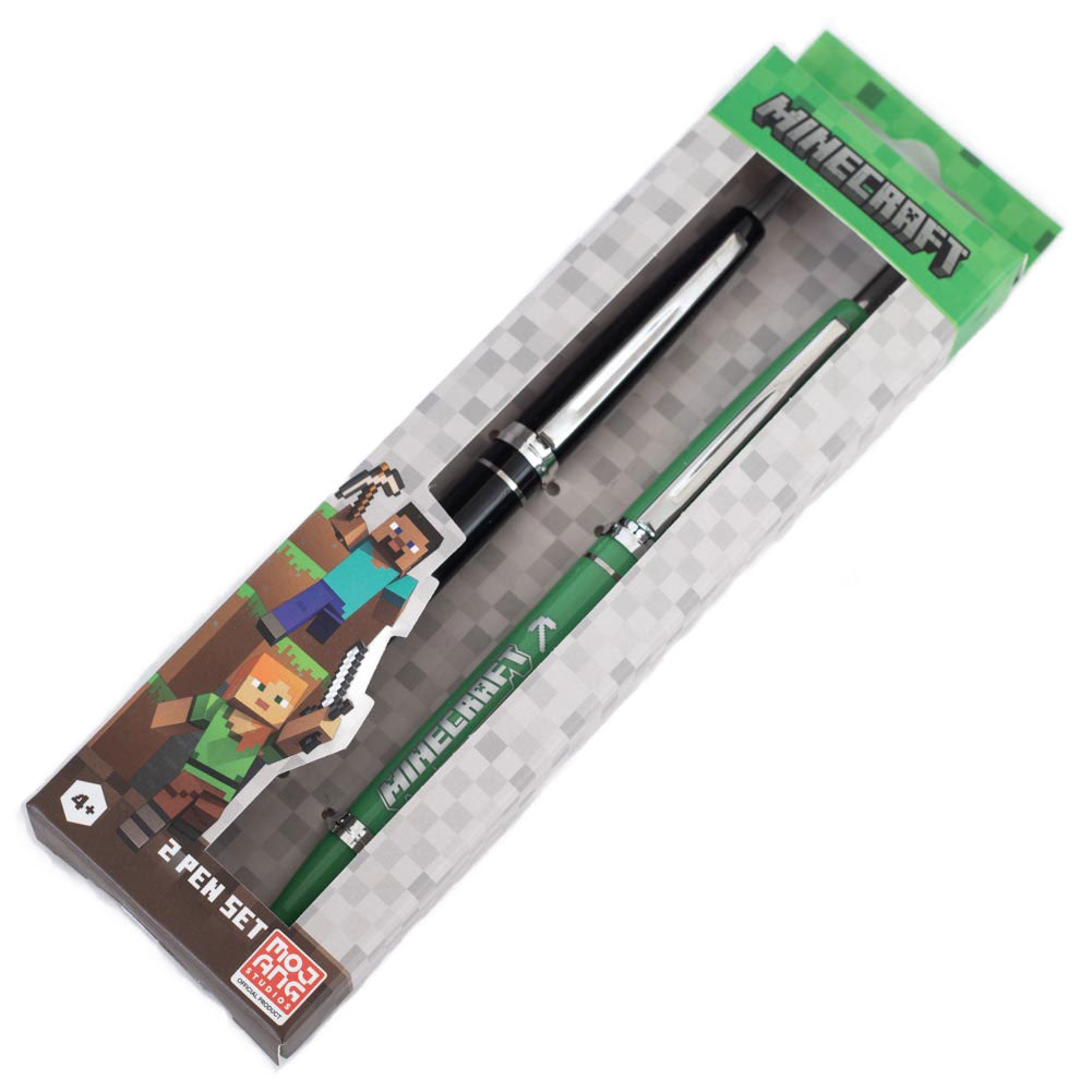 Official Minecraft 2pk Pen Set