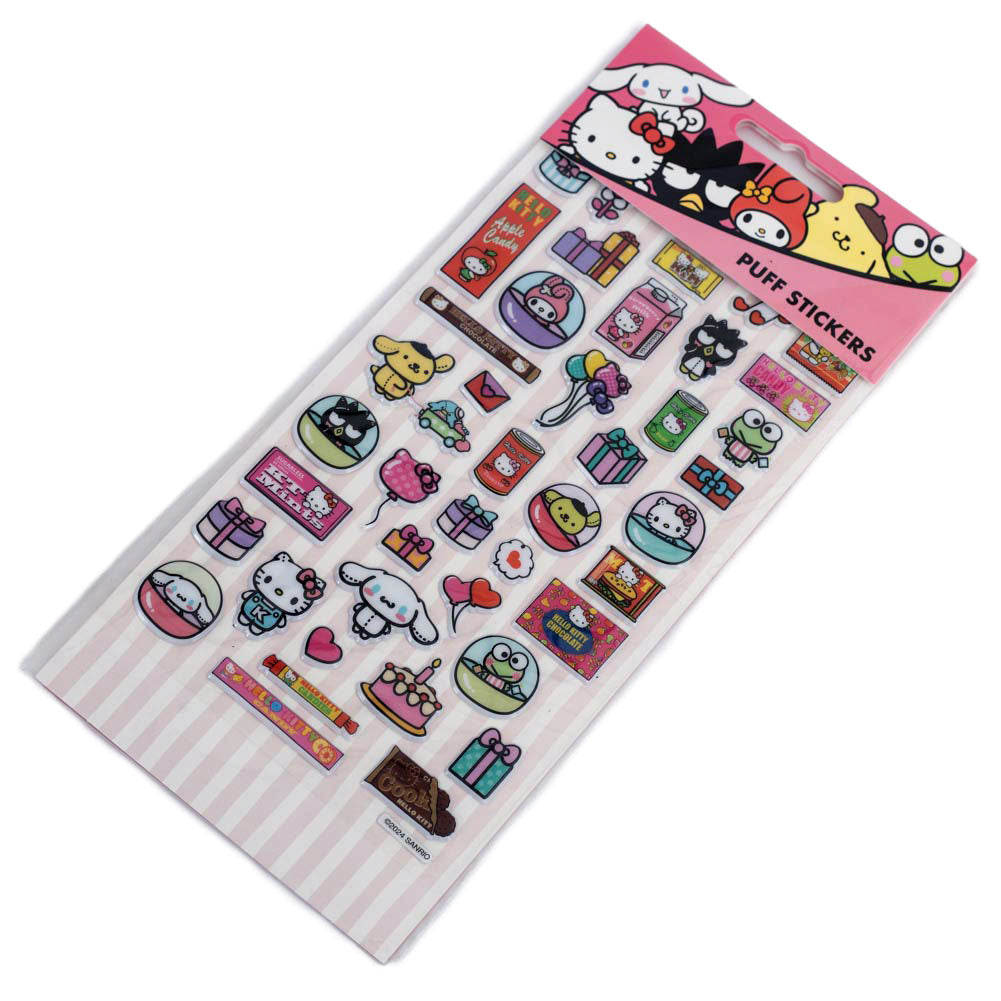 Official Hello Kitty Puff Sticker Set