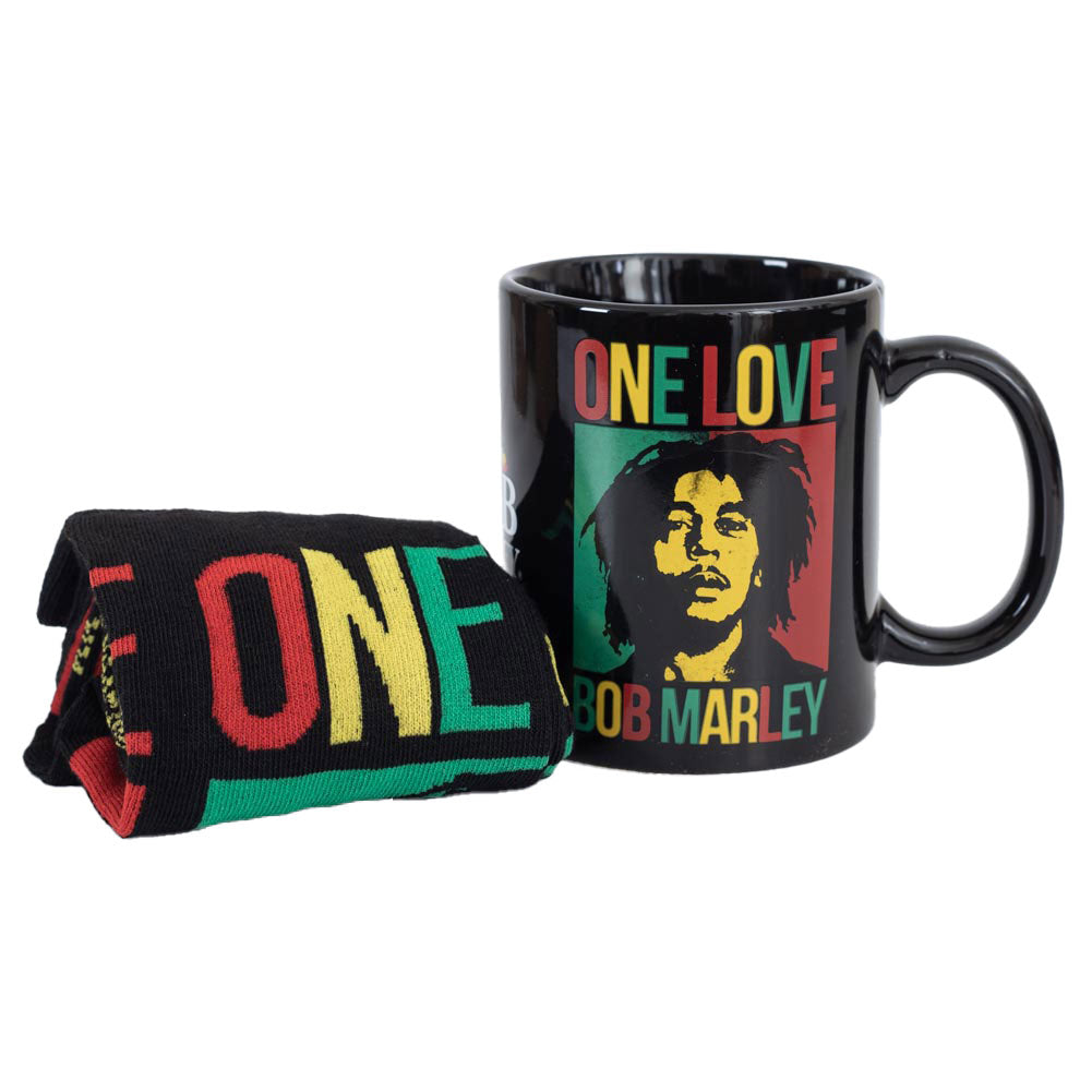 Official Bob Marley Mug & Sock Set