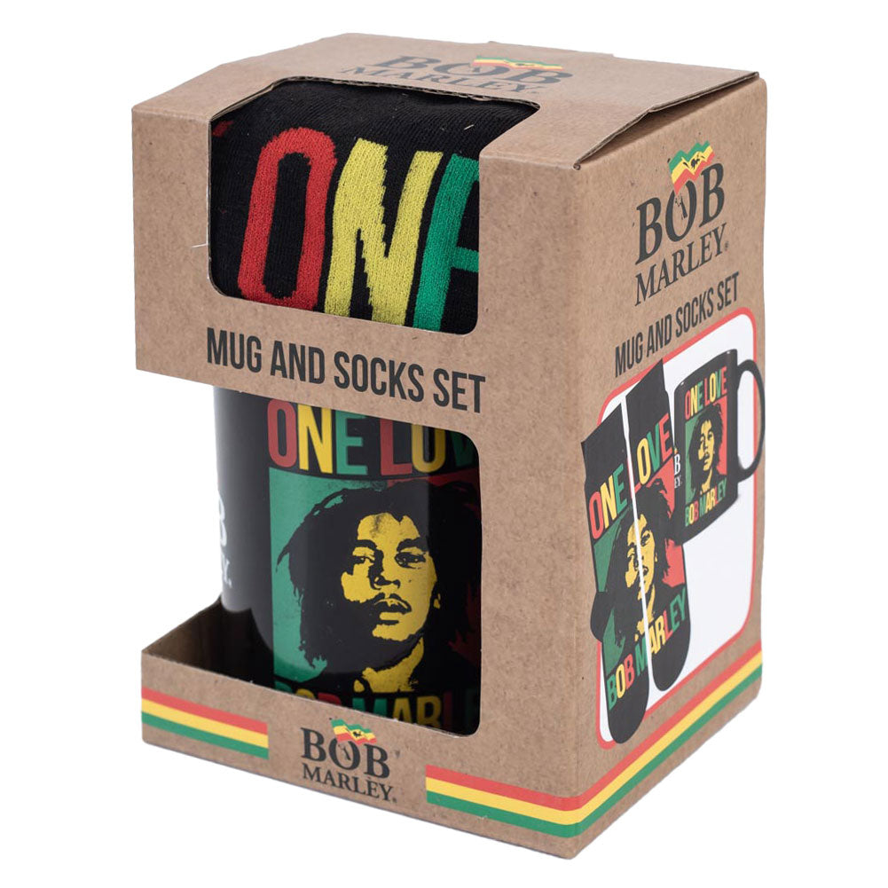 Official Bob Marley Mug & Sock Set