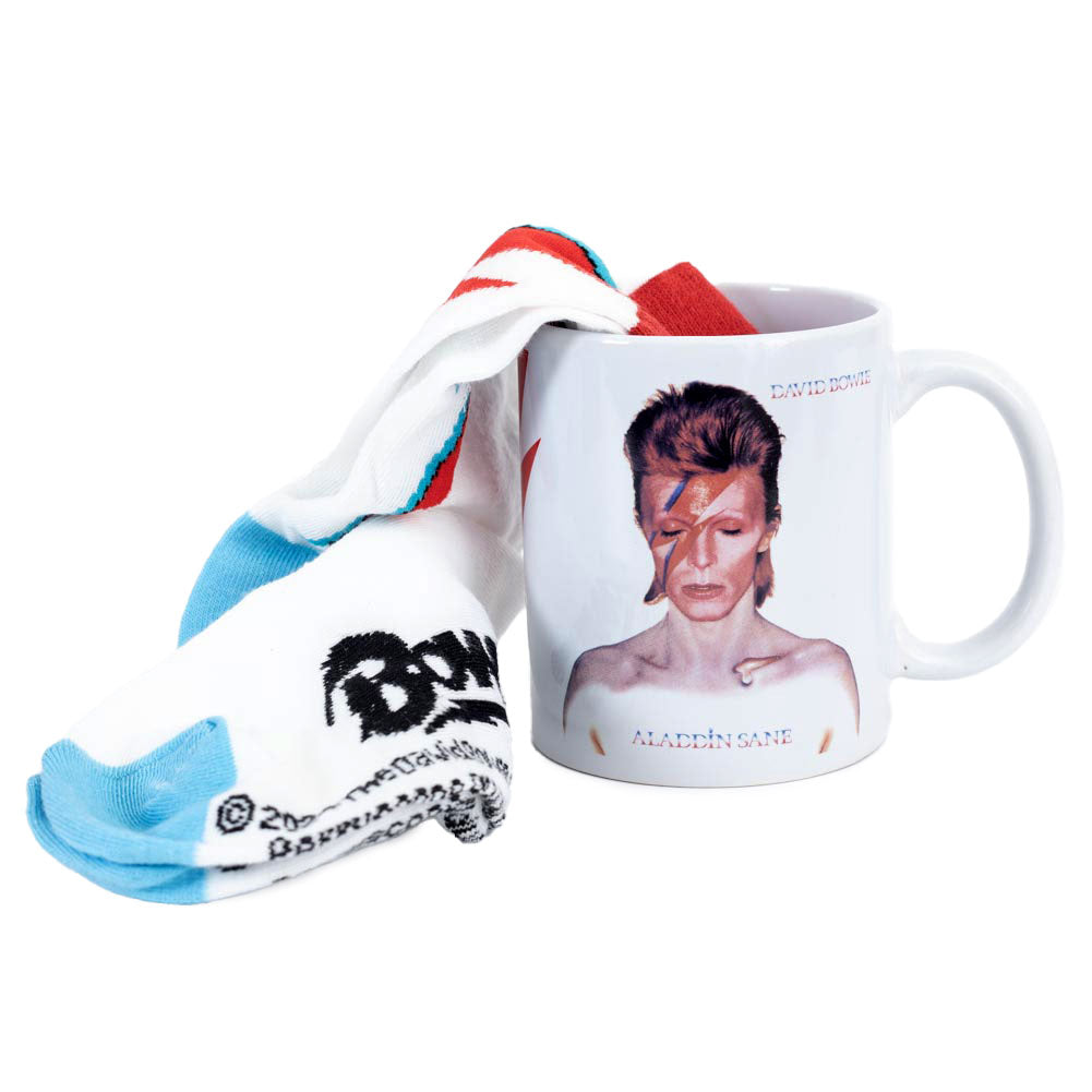 Official David Bowie Mug & Sock Set